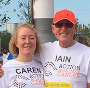 Photo of father and daughter after run
