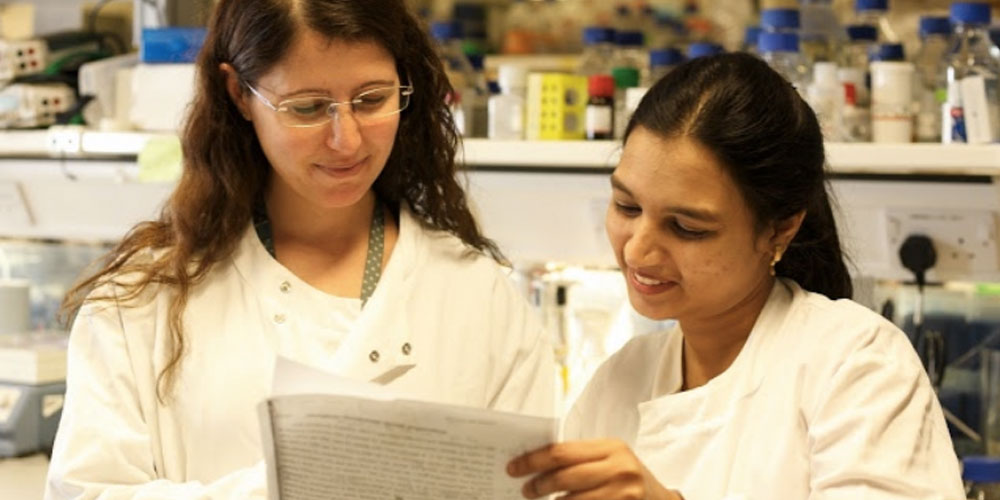 Biancastella and Neha 2 female researchers
